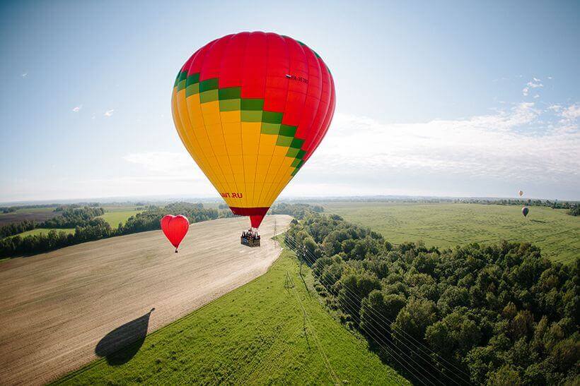 Воздушный шар с корзиной арт - 30 фото
